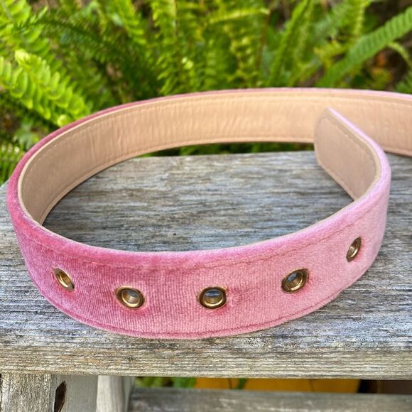 Giada Benincasa Pink Velvet Belt. Size Small.  NWT. main image 10